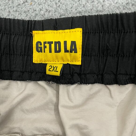 NEW GFTD LA Pants Men XXL Tan Pull on Drawstring Snap  Ankle Cargo - Picture 7 of 13